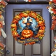 thumbnail image 1 of G. Debrekht 8652821H Happy Halloween Wreath Door Hanger by G. Debrekht - Halloween Decor, 1 of 1