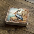 thumbnail image 1 of G. Debrekht 95388C-S4 Pelican Wooden Cork Coasters Gift Set of 4 by Nature Wonders, 1 of 1