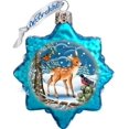 thumbnail image 1 of G. Debrekht Santa’s Forest Friends Glass Ornament, Blue, 3”, 1 of 2