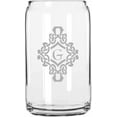 thumbnail image 1 of G Decorated Monogram Etched 16oz Libbey Can Glass, 1 of 1