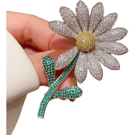 G-Dragon GD Same-Style Daisy Brooch: Elegant, High-End & Cute Badge Pin Fresh Accessory for Outfits