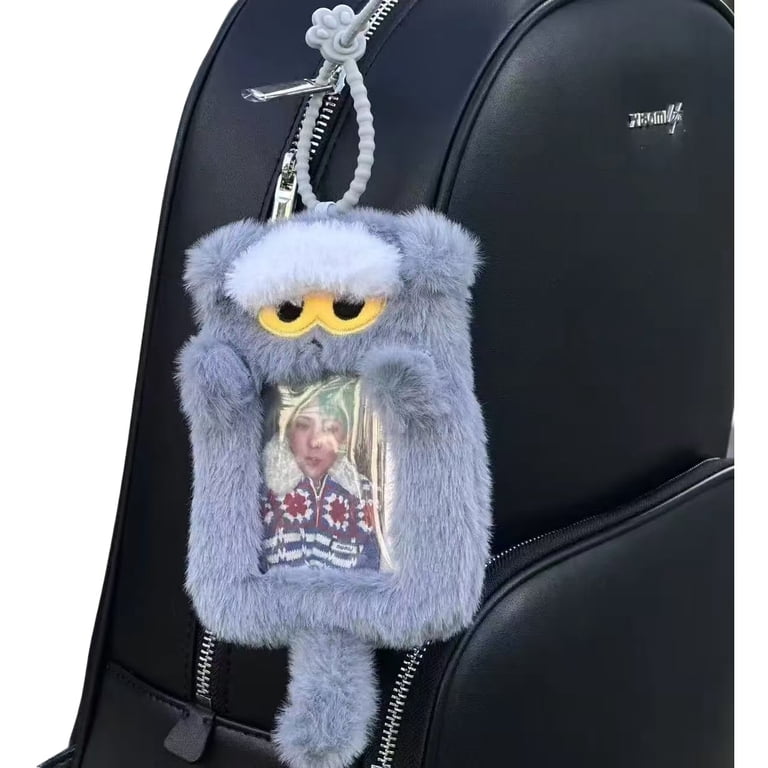 グクちゃんカードキーホルダー G-Dragon ZOABlue Cat Plush Card Holder - K-idol Photocard