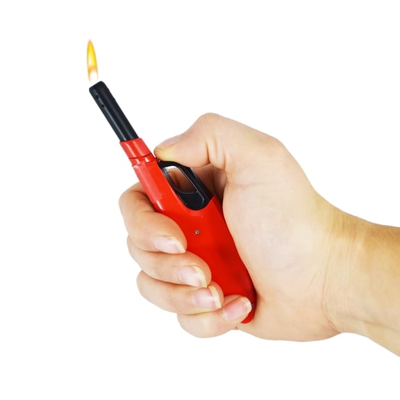 Cig-A-Que Multipurpose Lighter Refillable Butane BBQ Lighter, Wind Resistant, Child Resistant, Set of 4