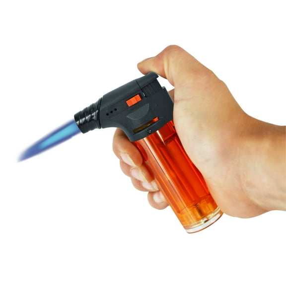 Maxi Torch Utility Lighter Refillable Butane Torch Lighter, Wind Proof, Child Resistant, Set of 4