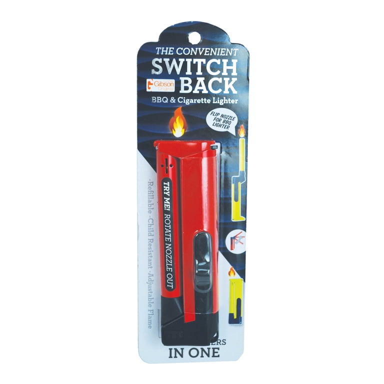 G.E.I.® Switchback BBQ & Cigarette Multipurpose Lighter with Foldable Nozzle  1pk