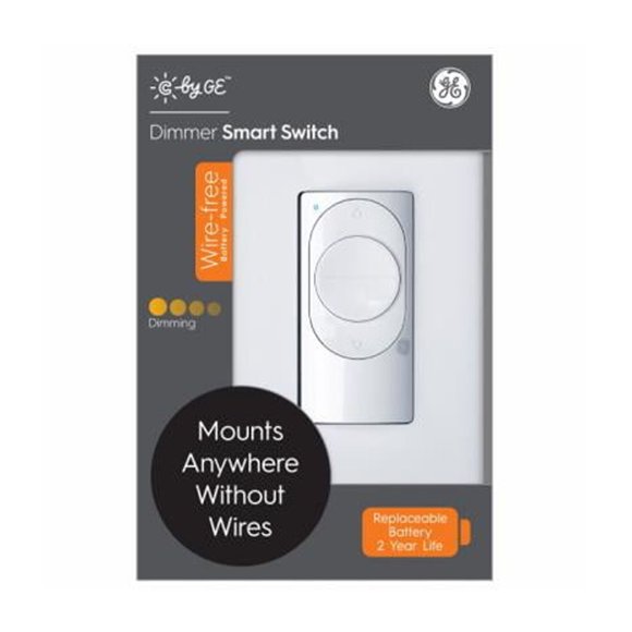 C by GE Wire-Free Dimmer Smart Light Switch, White