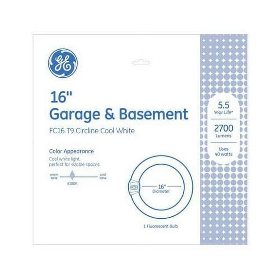 G E Lighting 33893 40-Watt Cool White Circline Tube Fluorescent Light Bulb