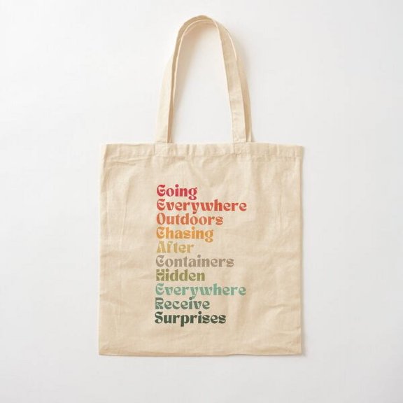G E O C A C H E R S Canvas Tote Bags, Reusable Shopping Bag