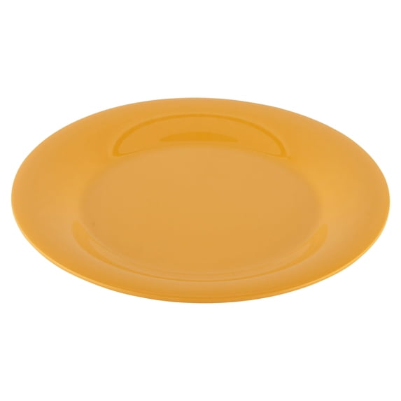 G.E.T. 10.5" Heavy-Duty Wide Rim Melamine Plastic Dinner Plate (Set of 12)