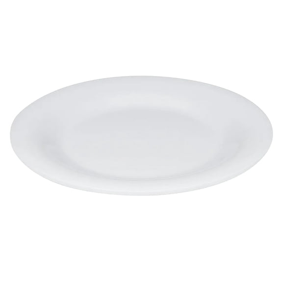 G.E.T. 10.5" Heavy-Duty Wide Rim Melamine Plastic Dinner Plate (Set of 4)