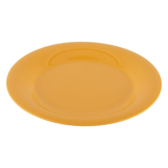 G.E.T. 12" Heavy-Duty Wide Rim Melamine Plastic Dinner Plate (Set of 12)