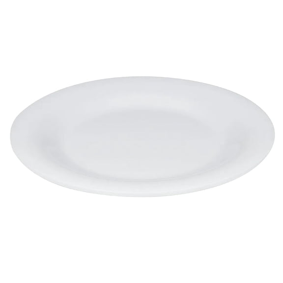 G.E.T. 12" Heavy-Duty Wide Rim Melamine Plastic Dinner Plate (Set of 4)