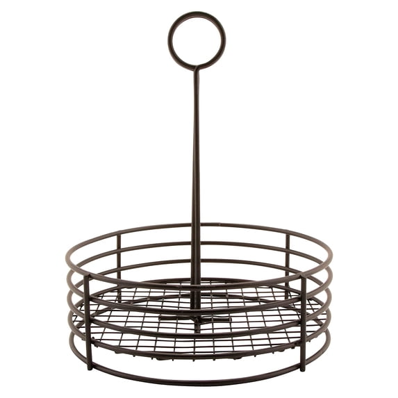 G.E.T. 4-31850 Black Iron 7.5 Round Table Caddy"
