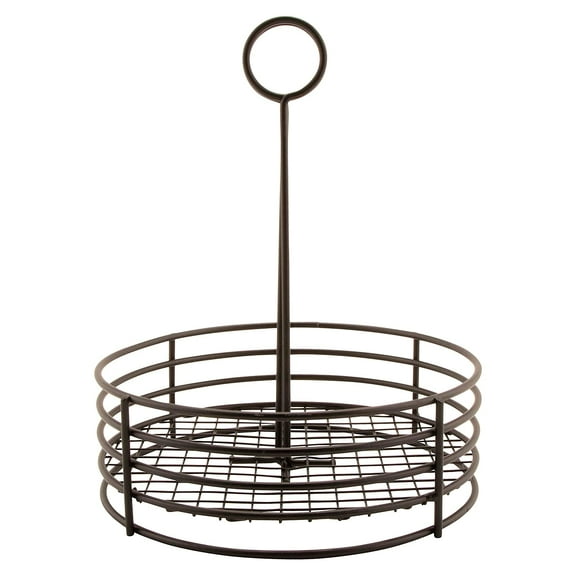 G.E.T. 4-31850 Black Iron 7.5 Round Table Caddy"