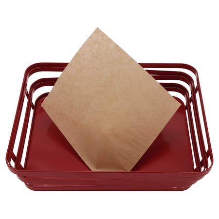 G.E.T. 4-T3020 Appetizer / Serving Basket Tissue Liner Paper, 7" x 7", Brown (Case of 2000)