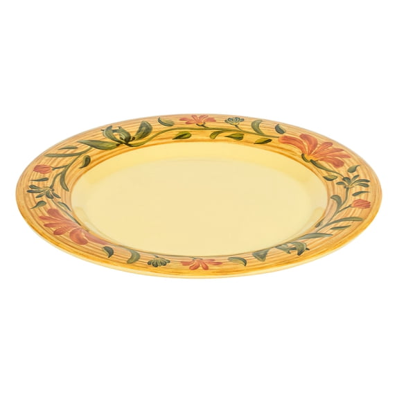 G.E.T. 6.5" Heavy-Duty Wide Rim Melamine Appetizer Plate (Set of 12)