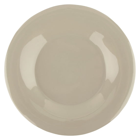 G.E.T. 6.5" Ivory Heavy-Duty Wide Rim Melamine Appetizer Plate (Set of 4)