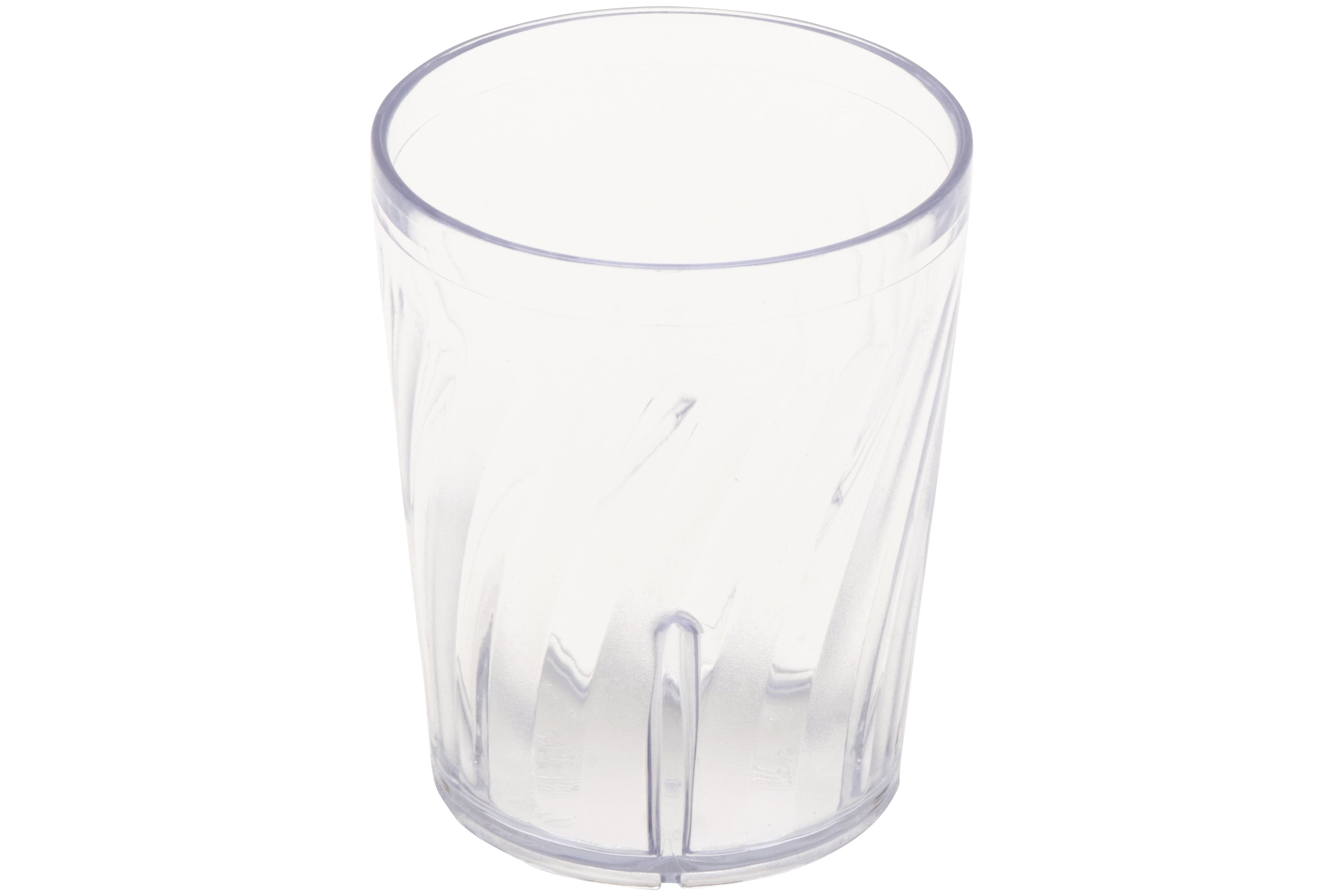 G.E.T. 6 Ounce Clear Heavy-Duty Shatterproof Plastic Tumblers (Set of 4)