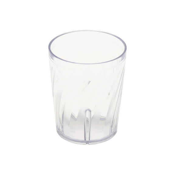 G.E.T. 6 Ounce Clear Heavy-Duty Shatterproof Plastic Tumblers (Set of 4)