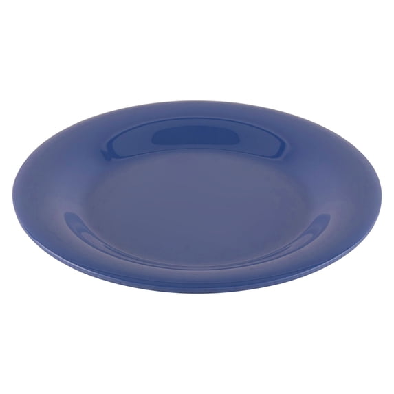 G.E.T. 7.5" Blue Heavy-Duty Wide Rim Melamine Salad Plate (Set of 4)