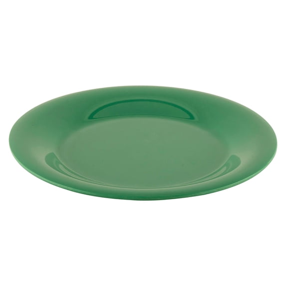 G.E.T. 7.5" Green Heavy-Duty Wide Rim Melamine Salad Plate (Set of 4)