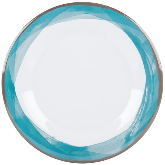 G.E.T. 7.5" Heavy-Duty Wide Rim Melamine Salad Plate (Set of 12)