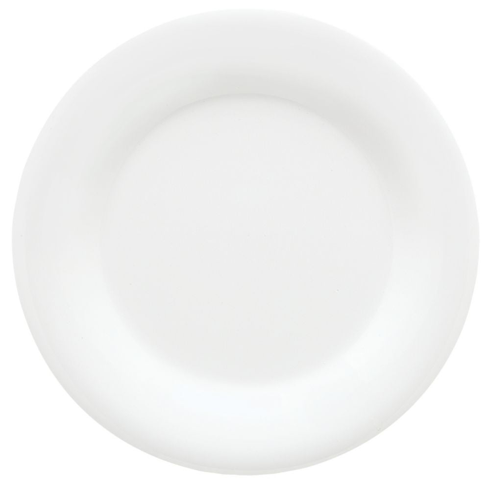 Diamond White 9'' Round Melamine Salad and Dessert Plates