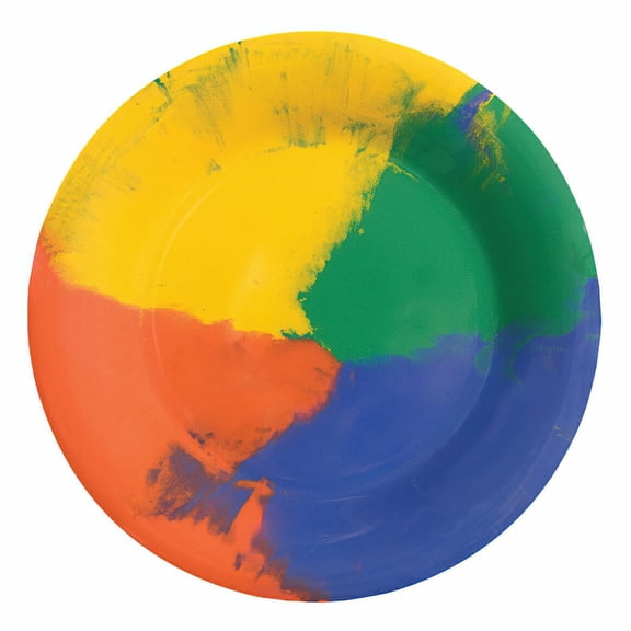 G.E.T. 9" Heavy-Duty Wide Rim Melamine Dessert Plate (Set of 4)