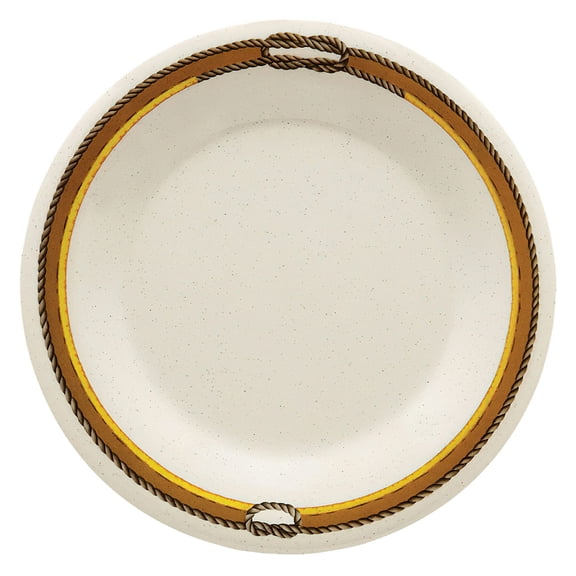 G.E.T. 9" Rodeo Heavy-Duty Wide Rim Melamine Dessert Plate (Set of 4)