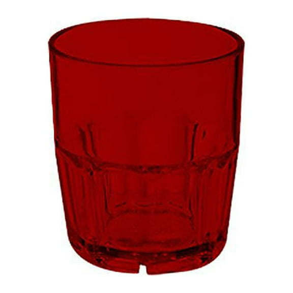 G.E.T. 9909-1-R Bahama Red 9 Ounce Double Rocks Glass - Dozen