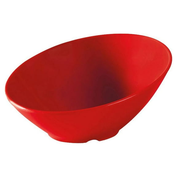 G.E.T. Angled Cascading Serving Bowl for Salads, Rice and Dessert, 16 Ounce / 8", Red