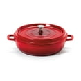 thumbnail image 1 of Heiss® Energy-Efficient Cast Aluminum Braiser Pan / Casserole Dish, 3 Quart, Red, 1 of 1