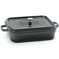 thumbnail image 1 of G.E.T. Energy-Efficient Roasting Pan, Cast Aluminum, Rectangular, 7.5 Quart, Grey, 1 of 1