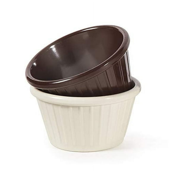 G.E.T. F-645-IV Break-Resistant Fluted Ramekin, 4 Ounce, Ivory (Set of 12)