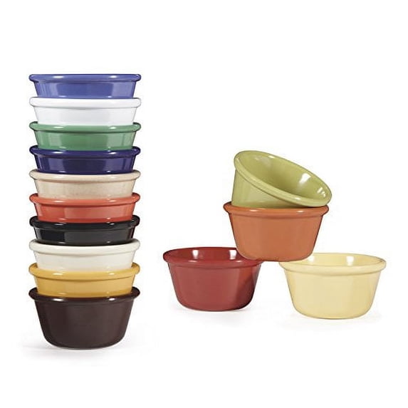 G.E.T. Enterprises RM-388-RO 3 oz. Ramekin, Break Resistant, Melamine, Rio Orange (Pack of 12)