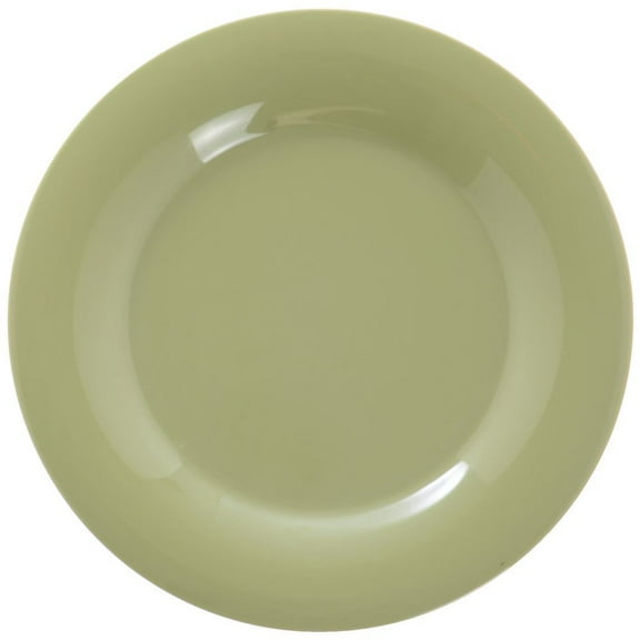G.E.T. Enterprises WP-10-AV 10.5" Wide Rim Plate (Qty, 12), Melamine, Green (Pack of 12)