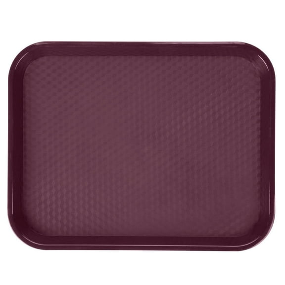 G.E.T. FT-14-BU Cafeteria / Fast Food Plastic Tray, 14" x 11", Burgundy (Set of 12)