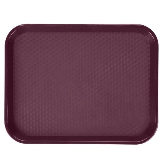 G.E.T. FT-16-BU Cafeteria / Fast Food Plastic Tray, 12" x 16", Burgundy (Set of 12)
