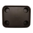 thumbnail image 1 of G.E.T. FT-20-BR Stackable Cafeteria / Fast Food Plastic Tray with Cupholders,, 17" x 14", Brown (Set of 12), 1 of 5