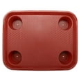 thumbnail image 1 of G.E.T. FT-20-R Stackable Cafeteria / Fast Food Plastic Tray with Cupholders,, 17" x 14", Red (Set of 12), 1 of 3