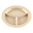 thumbnail image 1 of G.E.T. Heavy-Duty 3 Compartment Plastic Divided Compartment Plates, Deep Sided, 9", Sandstone (Set of 12), 1 of 1