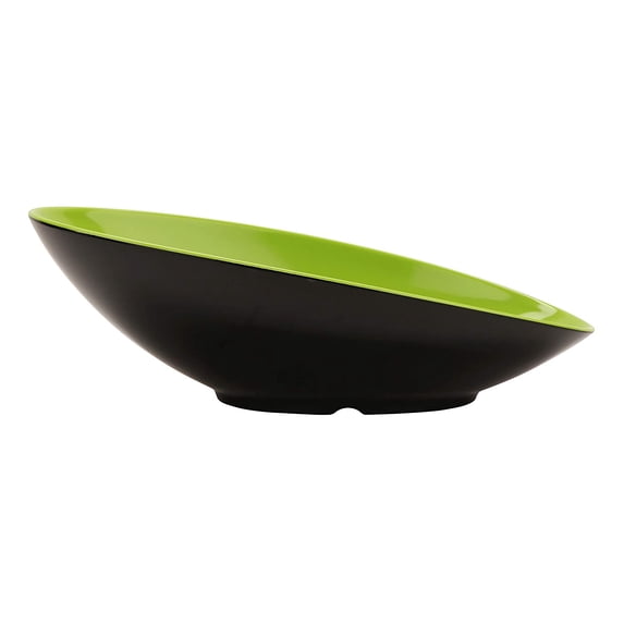 G.E.T. Heavy-Duty Angled Serving Bowl, 1 Quart, Green / Black