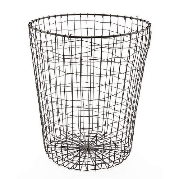 G.E.T. Round Heavy-Duty Iron Wire Utility Storage Basket for Pantry, Storage and More, 11" x 14"