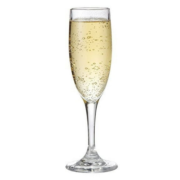 G.E.T. Heavy-Duty Shatterproof Plastic Champagne Glasses, BPA Free, 6 Ounce, Clear (Set of 12)