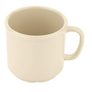 G.E.T. Heavy-Duty Shatterproof Plastic Coffee Cup / Mug, 12 Ounce, Ivory (Set of 4)