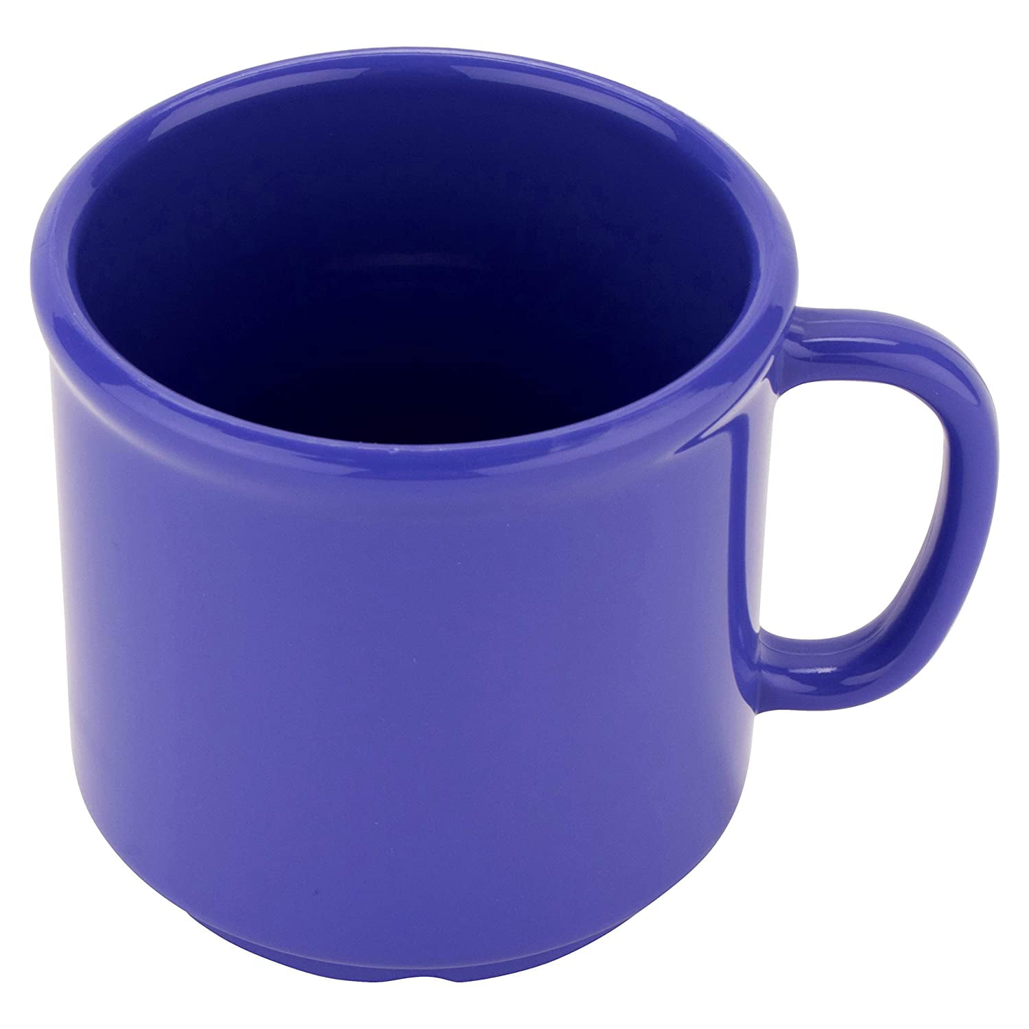 G.E.T. Heavy-Duty Shatterproof Plastic Coffee Cup / Mug, 12 Ounce, Peacock  Blue (Set of 12)