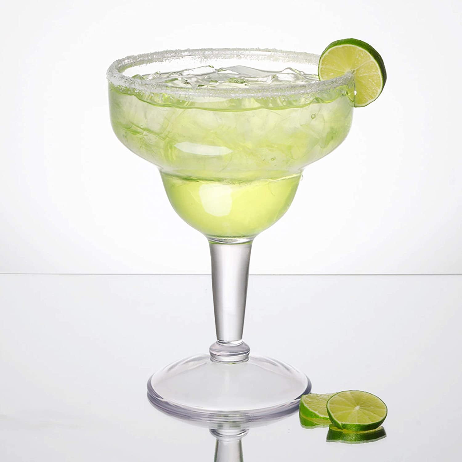 G.E.T. HeavyDuty Shatterproof Plastic Jumbo Margarita Glasses, BPA
