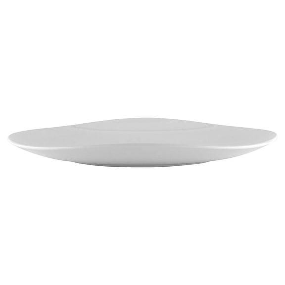 G.E.T. Heavy-Duty Shatterproof Plastic Oval Melamine Serving Platter, 18" x 13", White