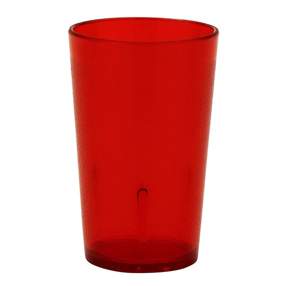 G.E.T. Heavy-Duty Shatterproof Stackable Plastic Tumbler Cups, BPA Free, 5 Ounce, Red (Set of 4)