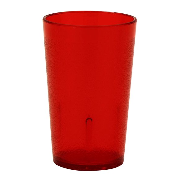 G.E.T. Heavy-Duty Shatterproof Stackable Plastic Tumbler Cups, BPA Free, 5 Ounce, Red (Set of 4)
